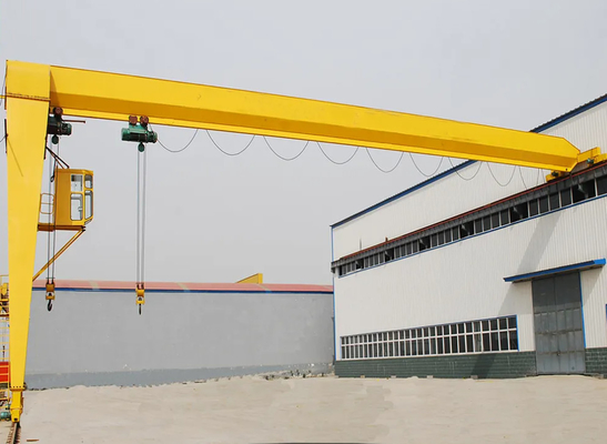 Özelleştirilmiş MH Modeli 16Ton Çelik Tek Kirişli Goliath Portal Vinç Başlatma