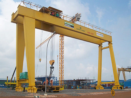 Otoyol İnşaatı için 40ton İnşaat Çift Kirişli Portal Vinç