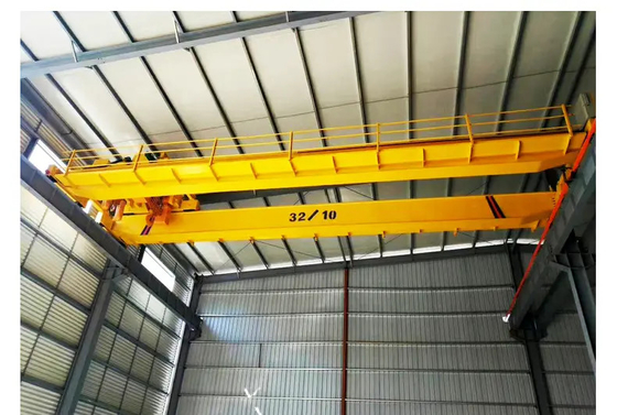 Çift Hızlı Elektrikli Vinç Tek Kirişli Köprü Vinç 32 Ton Kancalı
