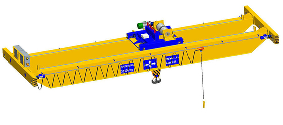 Uzun Ömürlü Elektrikli Çift Kirişli Köprü Vinç Güçlü Kararlılık 20 Ton 50 Ton