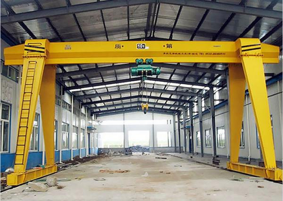 Arabalı Kablosuz Uzaktan Kumandalı 16ton Atölye Tek Kirişli Portal Vinç