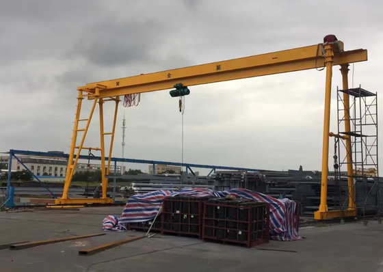 Wirerope Elektrikli Vinçli Dış Mekan Kullanımı ile 5 Tonluk Hareketli Portal Vinç