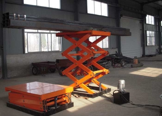 SANTO Sabit Hidrolik 3 Ton Makaslı Kaldırma 5.5KW İnşaat İçin Elektrikli Asansör