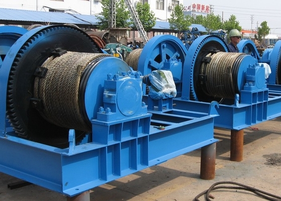 5KN - 100KN Ağır Hizmet Tipi Elektrikli Halatlı Vinç İnşaatı Maden Deniz Tamburlu Vinç