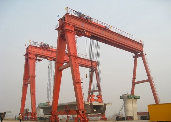 220V 480V 20 Ton Çift Kirişli Portal Vinç A3 A8 Ağır Hizmet Köprülü Vinç