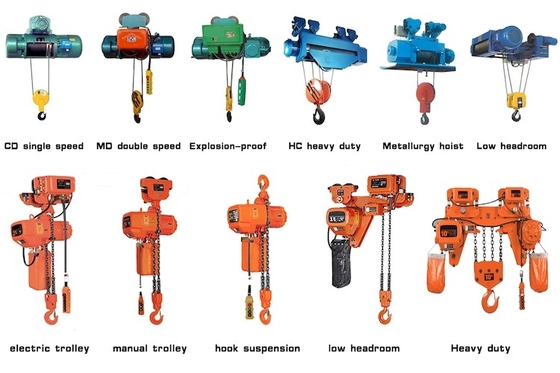 SANTO 10T 0.3-8m / Min Elektrikli Tel Halatlı Vinç, Kablosuz Uzaktan Kumandalı