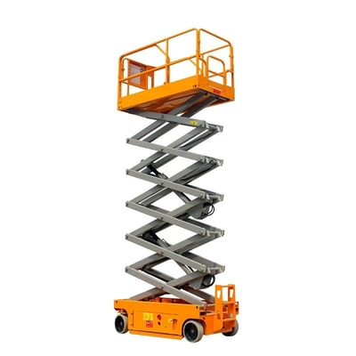 6m 10m 12m 272kg Hidrolik Kaldırma Platformu Elektrikli Otomotiv Makaslı Platform