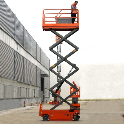 6m 10m 12m 272kg Hidrolik Kaldırma Platformu Elektrikli Otomotiv Makaslı Platform