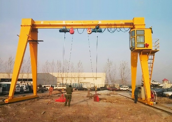 MH Modelini Kullanan 10 Ton 16 Ton 20 Ton Tek Kirişli Portal Vinç Dış Mekan