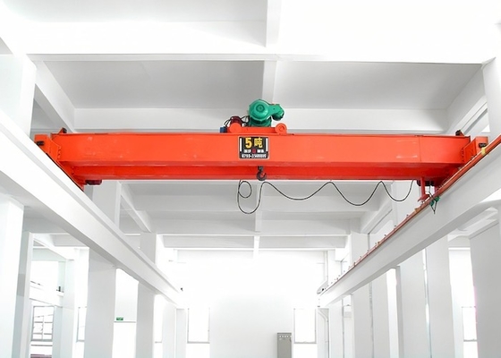 Depo Çifte Girder Eot Crane Kırmızı veya Özel Renk