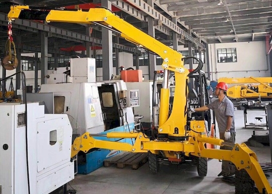 Salıncak Ayaklı Kapalı Mobil Örümcek Vinç KB1.0 Mini Paletli Paletli Vinç