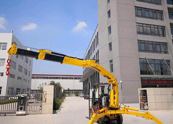 Dar Spaces için Hafif 5.07m-16m Radius Küçük Örümcek Vinç