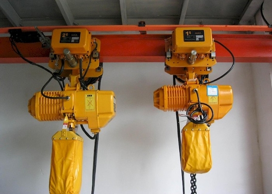 Düşük Boşluklu 0.5T-50T Elektrikli Zincirli Vinç 81db Endüstriyel Vinç Kaldırma Ekipmanları
