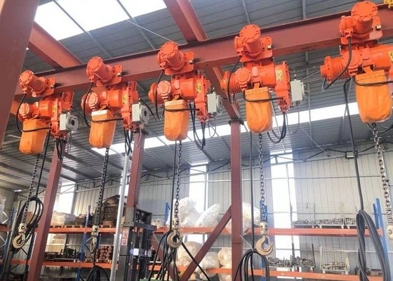 ISO CE 0.5T-50T HHBB Motorlu Arabalı Elektrikli Zincirli Vinç