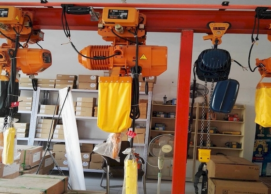 Sabit Kanca Süspansiyonlu ISO9001 500lb 1000lb Elektrikli Zincir Bloğu