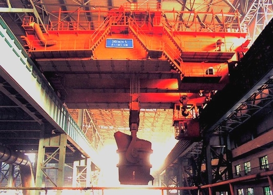 QDY Metalurji Çelik Fabrikası Gezer Vinçler 320t Çift Kancalı Pota Taşıma Vinci