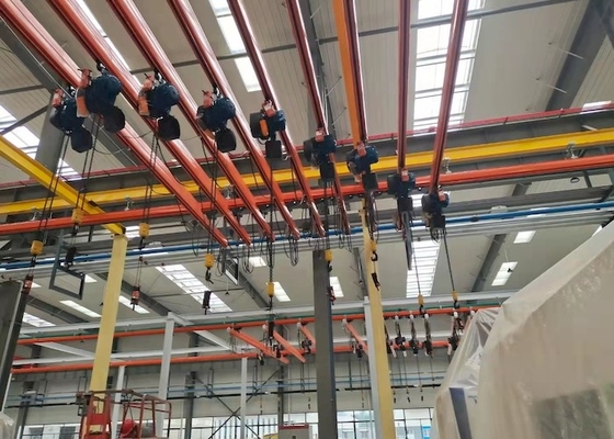 Gürültü Yok A3 KBK Manuel Köprülü Vinç Düşük Ağırlık Düzgün Çalışma