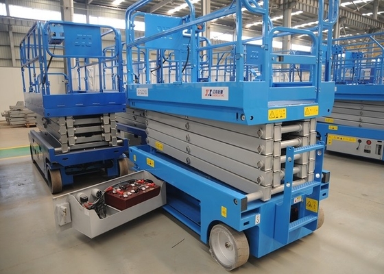 GTJZ 14m 300kg Hidrolik Kaldırma Platformu Manganez Çelik Mobil Hava Platformu