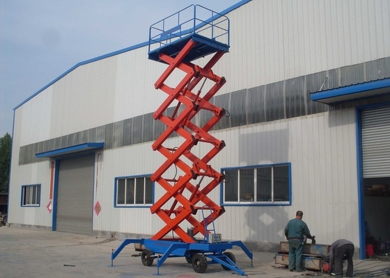 GTJZ 14m 300kg Hidrolik Kaldırma Platformu Manganez Çelik Mobil Hava Platformu