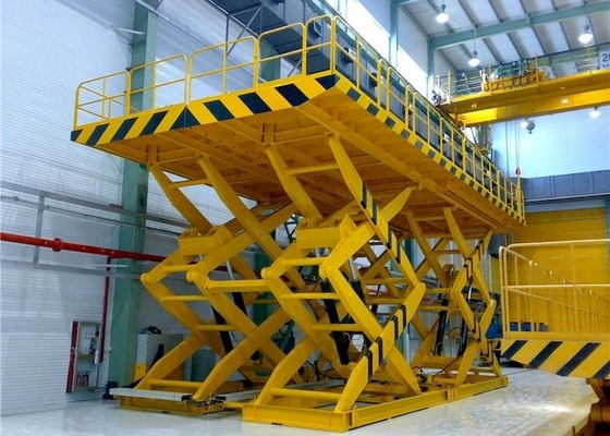 Fabrika Üretim Hatlarında 1000kg - 3000kg Kararlı Hidrolik Makaslı Kaldırma