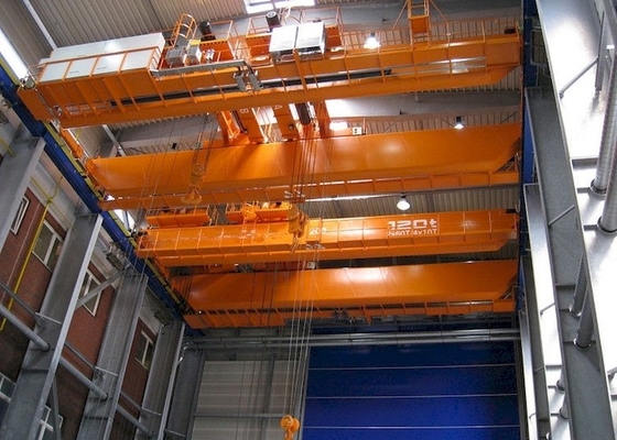 Dökümhaneler 500 Ton 2 Kirişli Çift Kancalı Ağır Hizmet Gezer Vinç