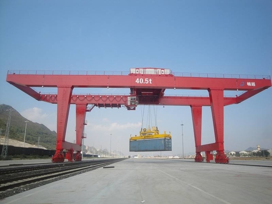 40T RMG Otomatik Raylı Portal Vinç 12m - 21m Kaldırma Yüksekliği