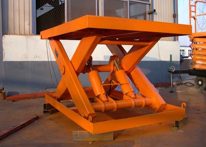 SANTO Sabit Hidrolik 3 Ton Makaslı Kaldırma 5.5KW İnşaat İçin Elektrikli Asansör