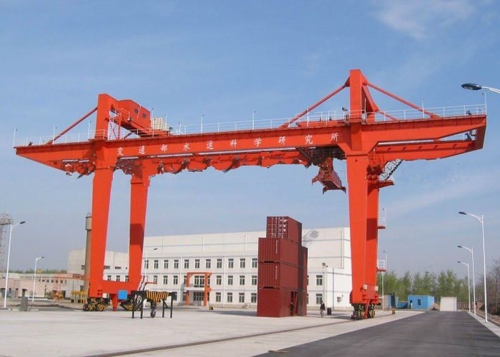 Kafes Tipi 500T Çift Kirişli Portal Vinç 28.5M Açıklıklı Açık Hava Gezer Vinç