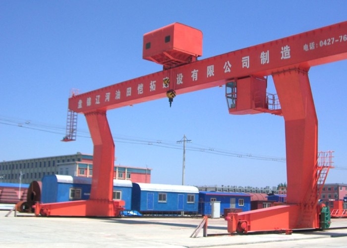 Dış L Tipi Tek Kirişli Portal Vinç A3 Kargo Yards Port Portal Vinç